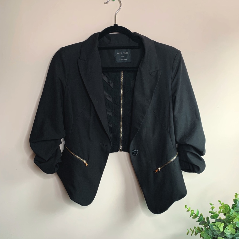 Business casual 1/4 sleeve blazer